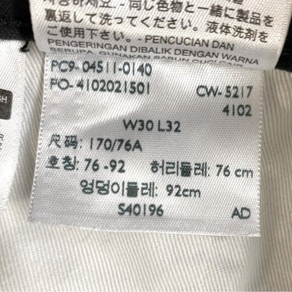 Levi’s 511 Black Cotton Lightweight Straight Leg Pants 30 - Picture 4 of 14